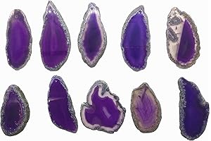 Purple Agate Light Table Slices