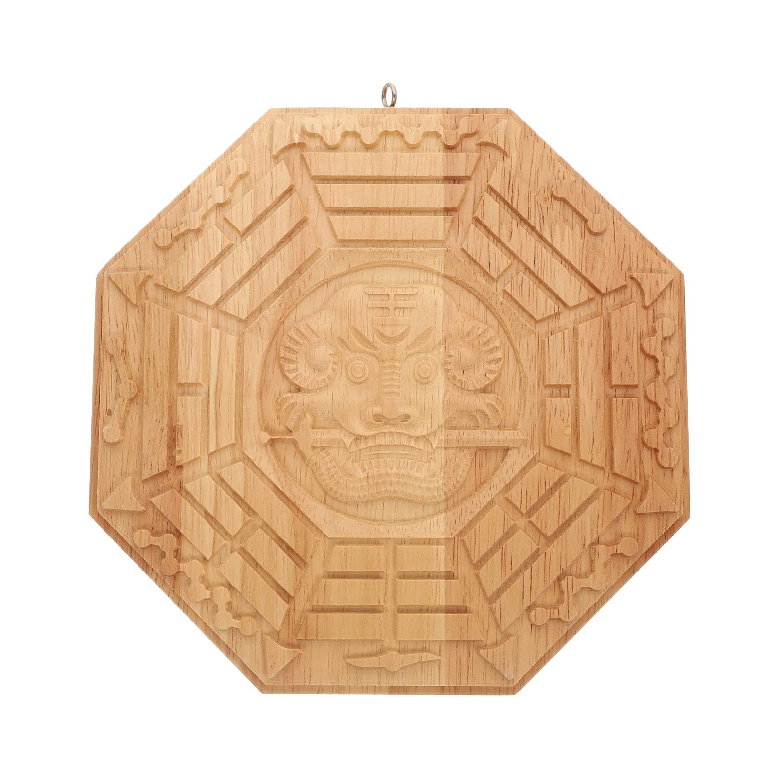 FOMIYES 1pc Creative Feng Shui Pendant Wooden Bagua Mirror Wall Art Decoration for Home Unique Exorcism and Feng Shui Ornament Easy to Display and Care