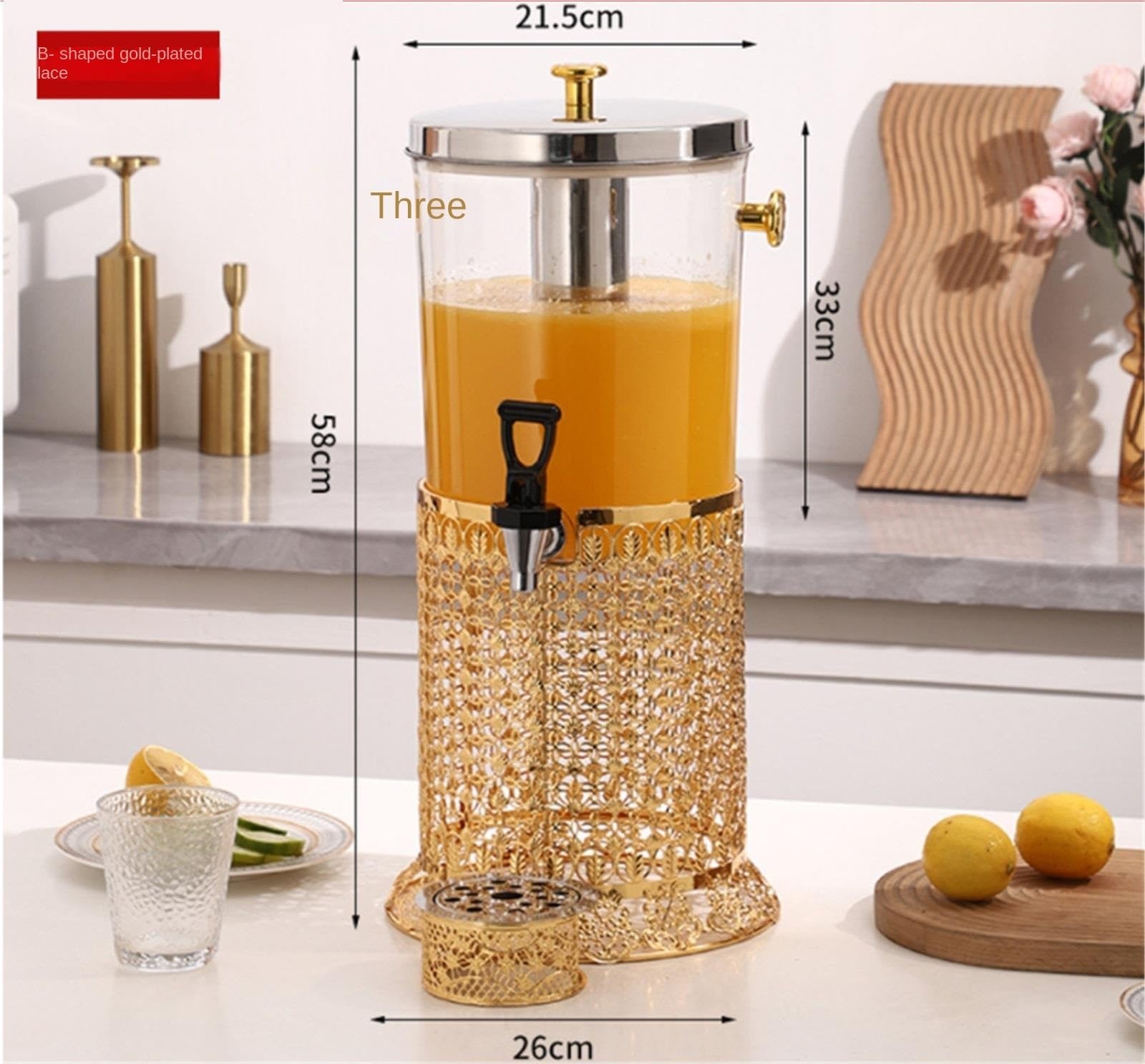 Distributore di Birra Spremiagrumi in Acciaio Inossidabile con Rubinetto Dispenser Bevande