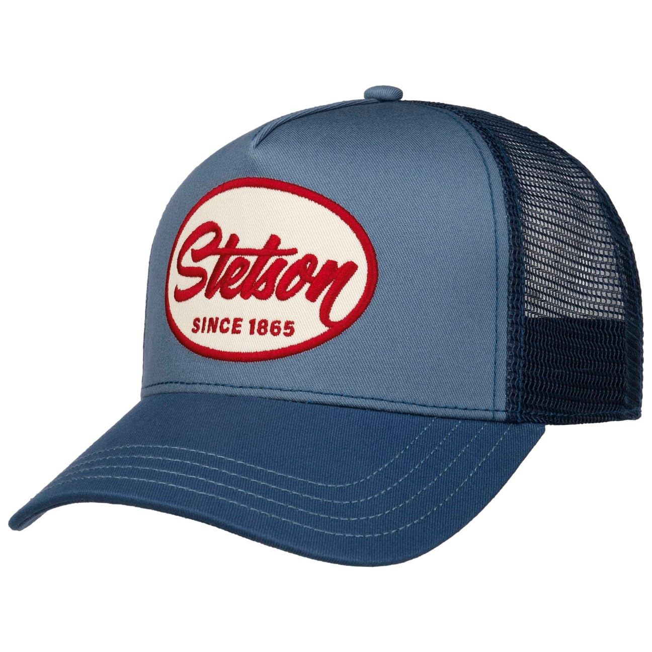 Stetson Brooklin Trucker Cap Snapback Multicolored Unisex Summer Winter Blue