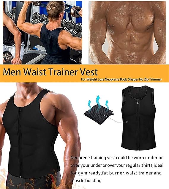 Gilet Sauna Uomo - Canotta Dimagrante Traspirante Per Fitness E Perdita Peso, Taglia L/XL - Foto 5