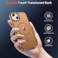 Vista 1307 de SUPFINE Funda magnética para iPhone 11 (compatible con MagSafe) (protección contra caídas de grado militar), translúcida mate a prueba de golpes