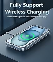 Vista 3 de FNTCASE para iPhone 15 Funda Transparente: Fundas para iPhone 14/13 Compatibles con Magsafe, Funda Anti-Amarilleo, Grado Militar de Protección