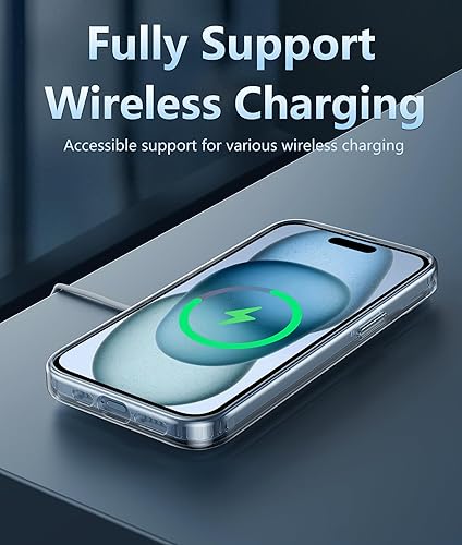 Miniatura 4 de FNTCASE Funda para iPhone 15 Funda protectora transparente delgada a prueba de golpes para teléfono celular  Anti amarillamiento a prueba de