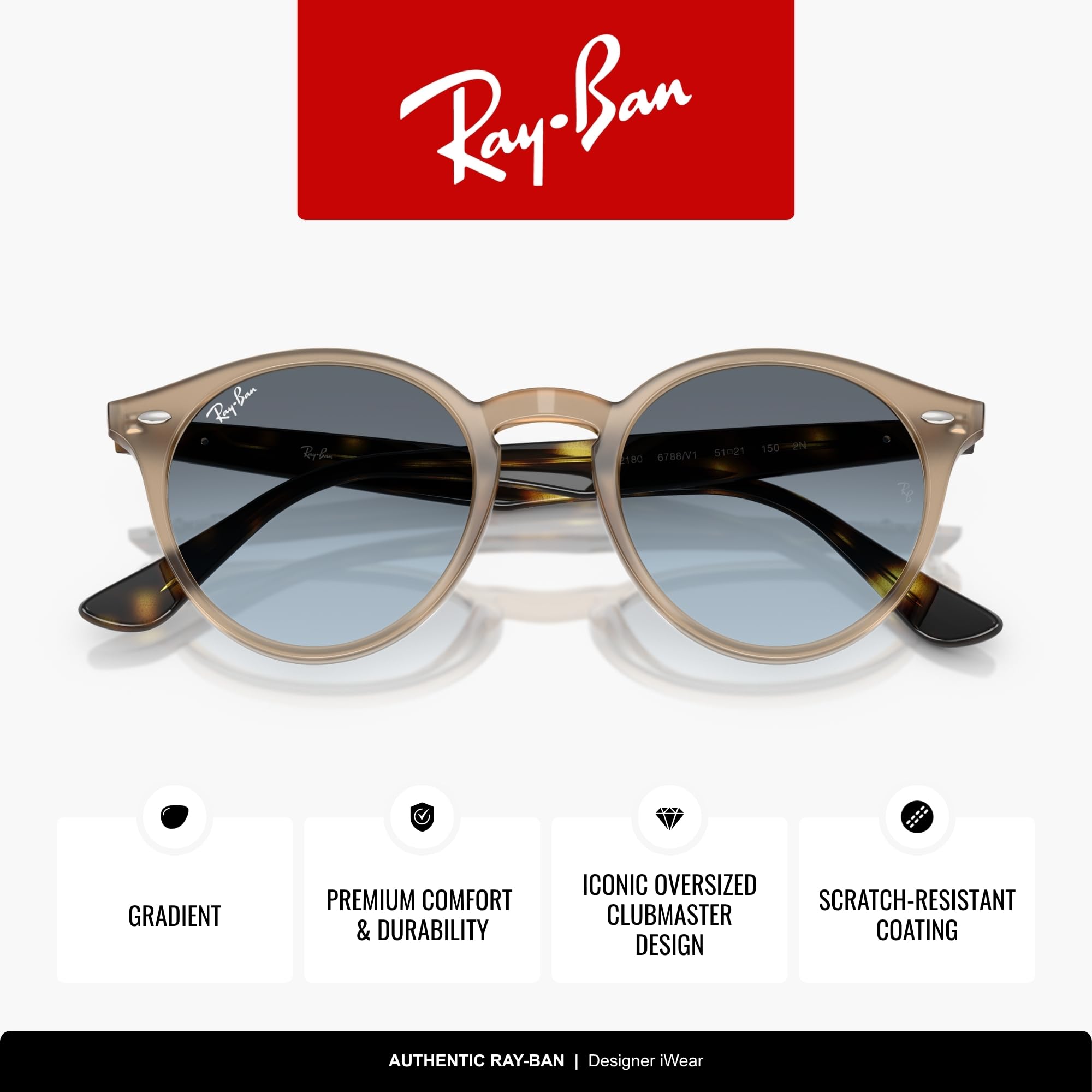 Ray-Ban Unisex Sonnenbrille Rb2180