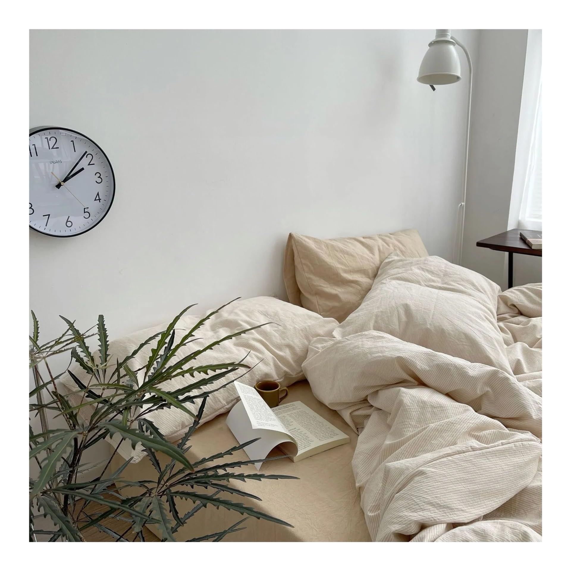 Housse de couette douce 100% coton anti irritation pour peau sensible