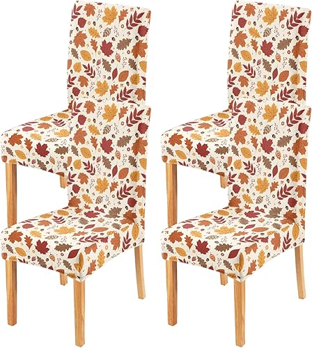 Faptoena Juego de 6 fundas para sillas de comedor para el día de San Valentín, fundas elásticas para sillas Parsons con corazón colorido,