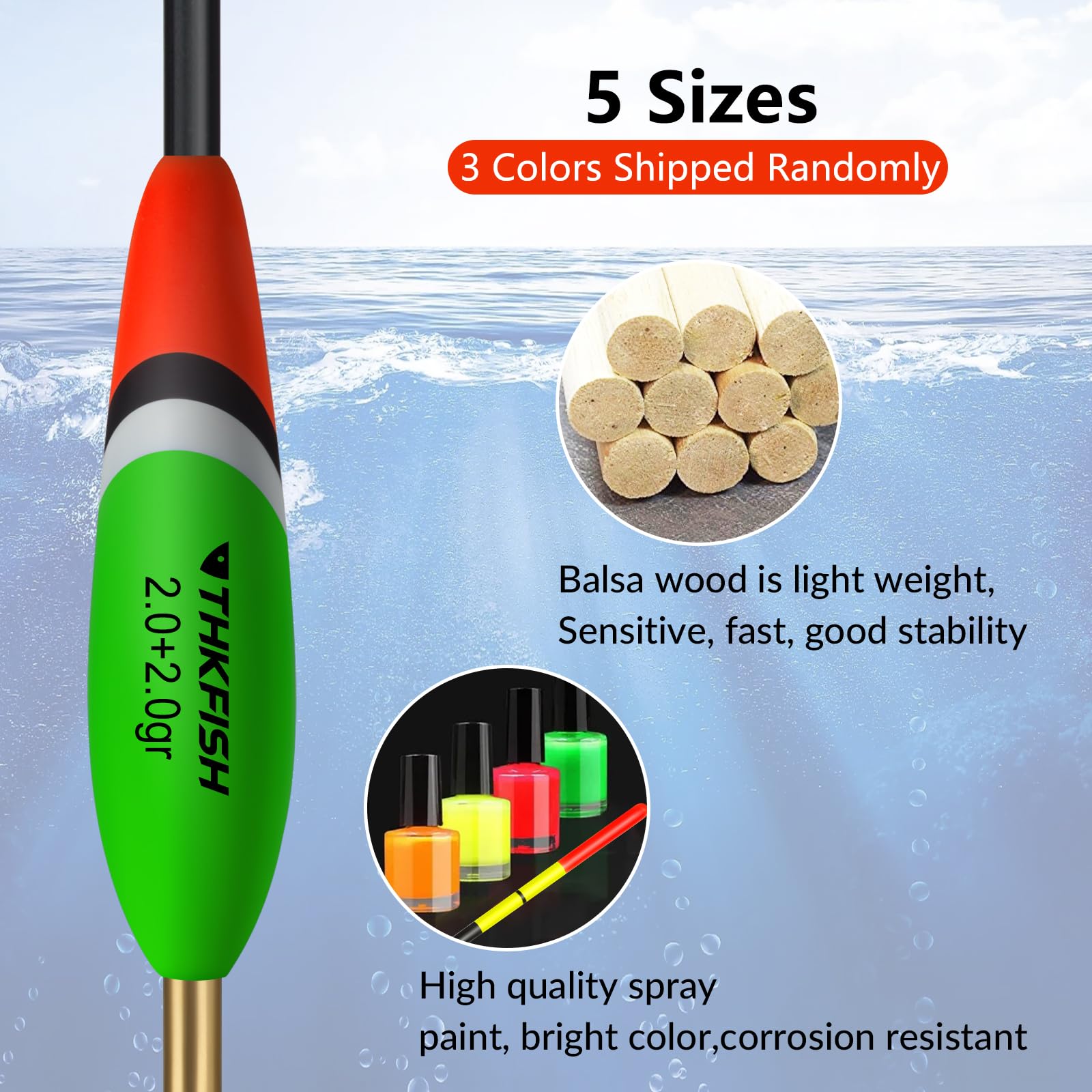 10 Galleggianti Per Pesca – Bobber In Schiuma Per Controllo Profondità – Accessori