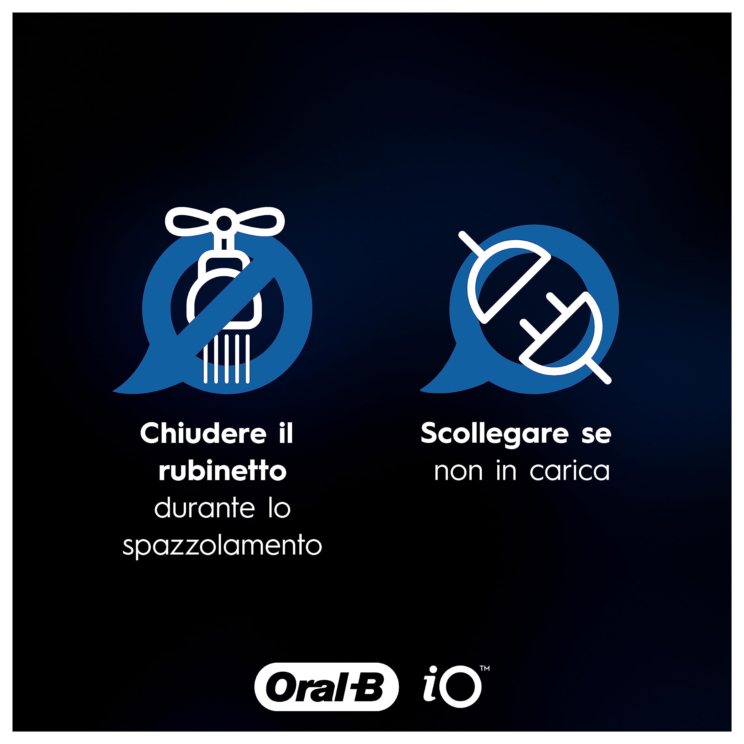Oral-B Spazzolino Elettrico Ricaricabile iO 10 Nero + 1 Testina, 1 Custodia Da Viaggio ricaricabile, 1 Caricatore iO Sense, 1 Spazzolino + Dentifricio Protezione Gengive Pulizia Profonda 75ml