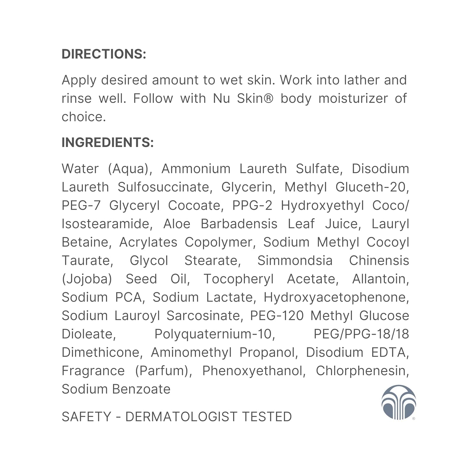 Nu Skin Liquid Body Bar | Moisturizing Cleanser for Soft, Refreshed Skin | Gentle Body Wash with Light, Invigorating Fragrance | 16.9 oz | 1 Pack