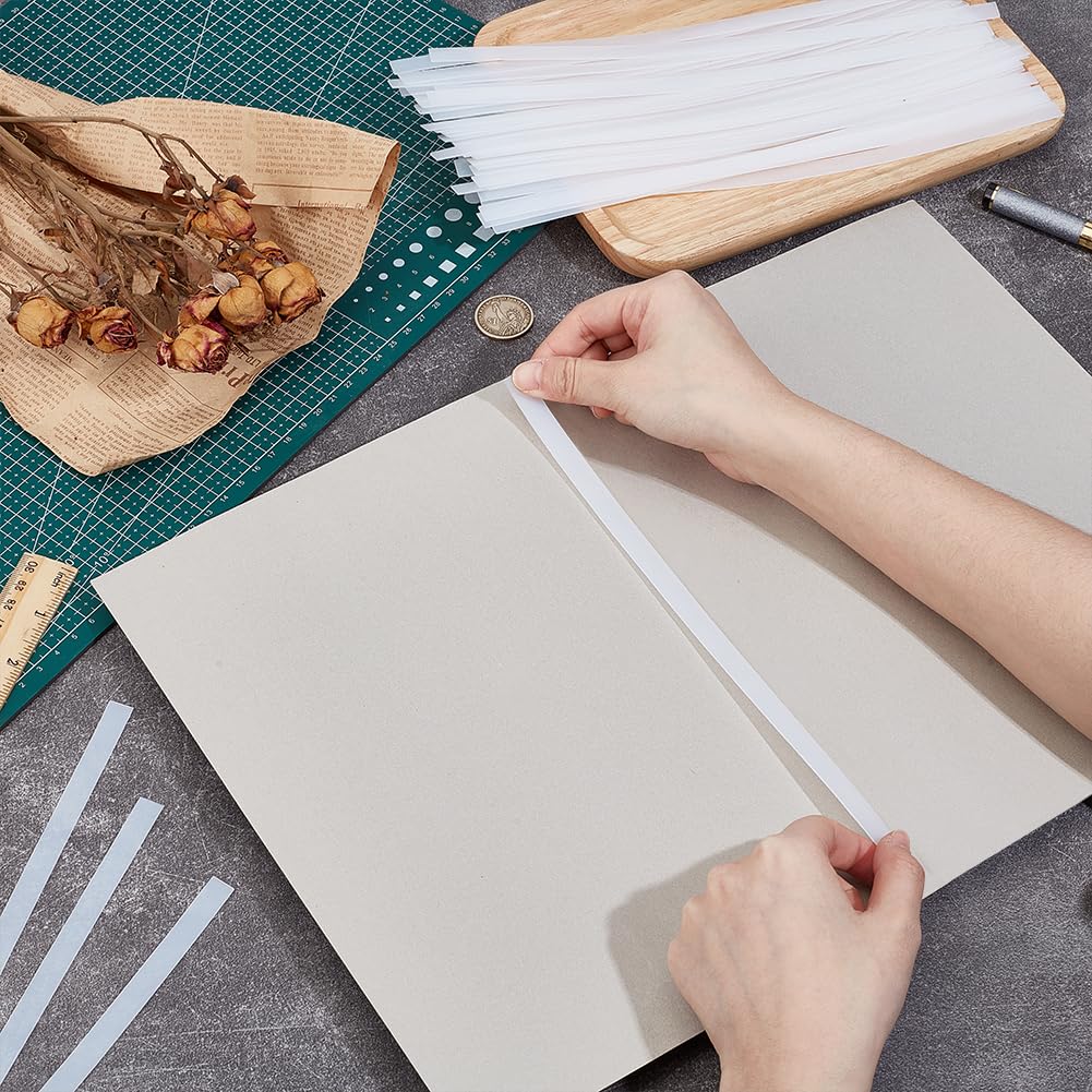BENECREAT Strisce di Colla a Caldo per Rilegatura Termica Resina 280x10x1mm 50 pz