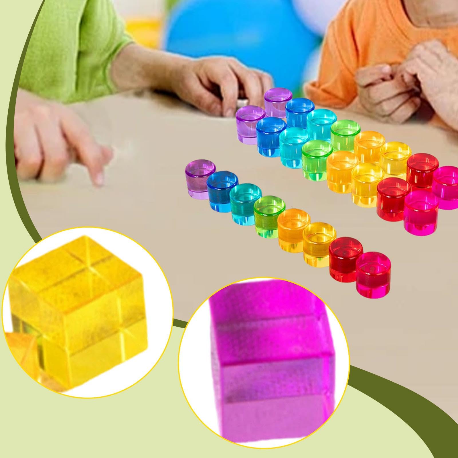 Bloques Apilables Acrílicos Stacker para Niños Y Niñas
