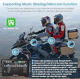 Carpuride W702 Pro Motorcycle Carplay Screen with Intercom Function, Wireless CarPlay and Android Auto, Portable 7 inch Waterproof Touchscreen, Upgraded Dual Bluetooth, Navigation, Compass, Barometer. - 4