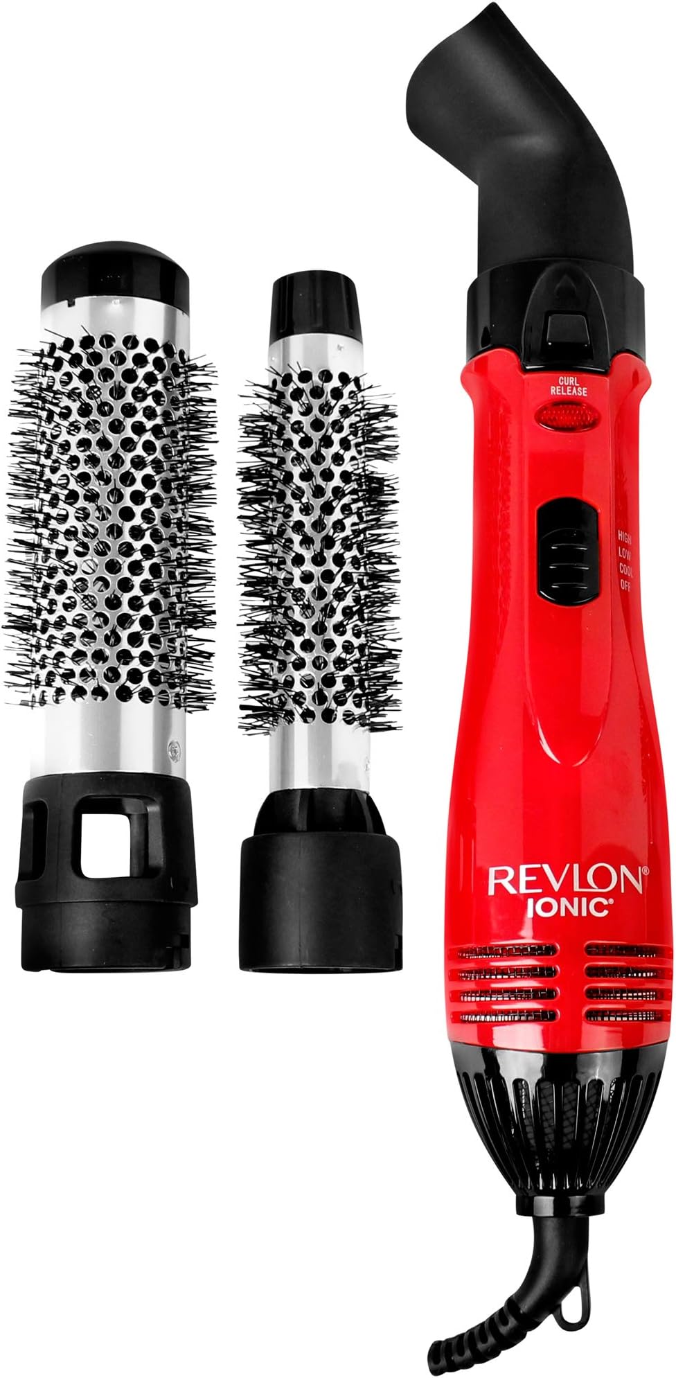 REVLON Hot Air Brush Kit For Styling & Frizz Control, 1200 Watts, Red