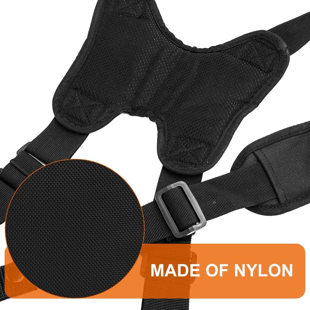 DONGKER Tirantes tácticos,Arnés de policía acolchado Nylon tirantes ajustables para cinturón de trabajo