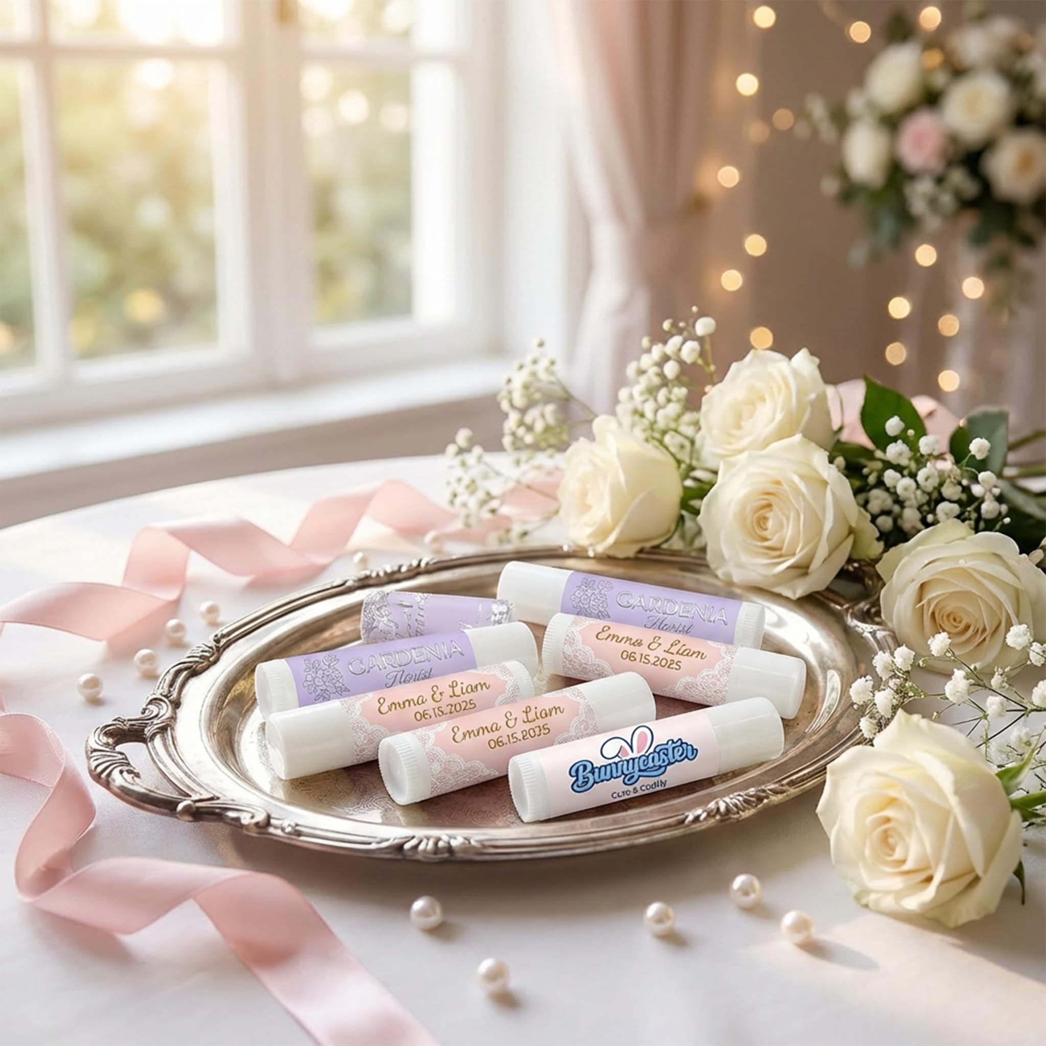 Kundenspezifischer Lippenbalsam mit Logo, personalisierte Chapstick-Werbeartikel, individueller Lippenbalsam mit Markenlogo für Business, Hochzeit & Party, Gastgeschenke, Firmenveranstaltungen (100