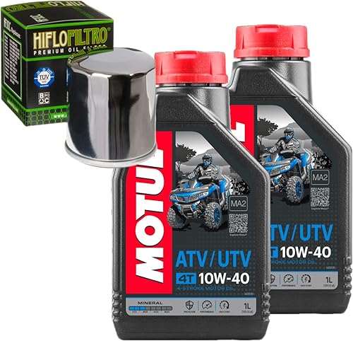 Miniatura 1 de Kit de cambio de aceite y filtro para Polaris 2003 Scrambler 500 4X4 Mineral 5W-40
