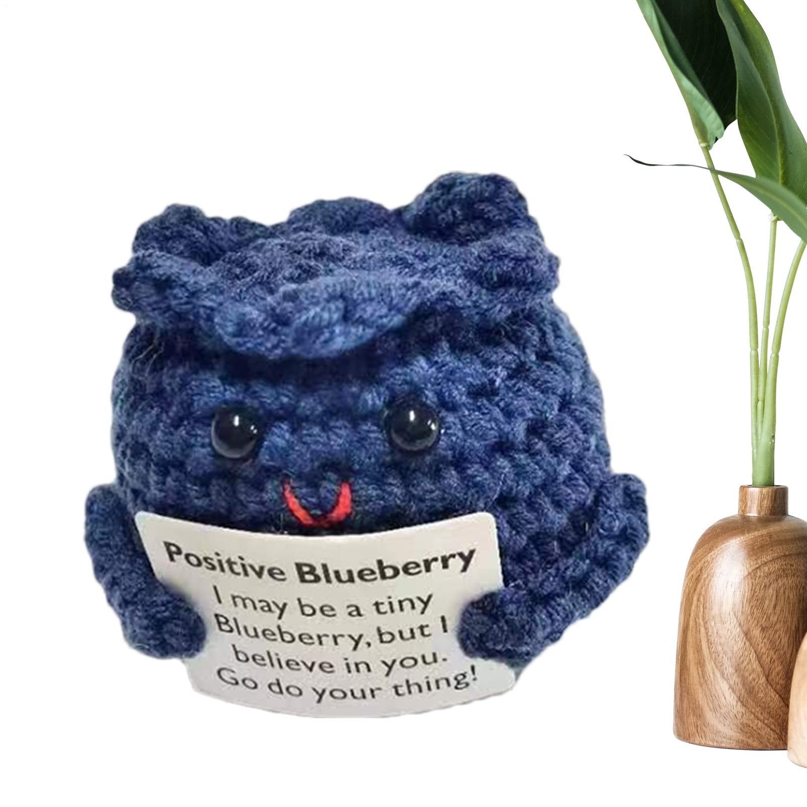 Peluche Di Supporto Emozionale Uncinetto Coniglietto Di Mirtilli Fatto A Mano