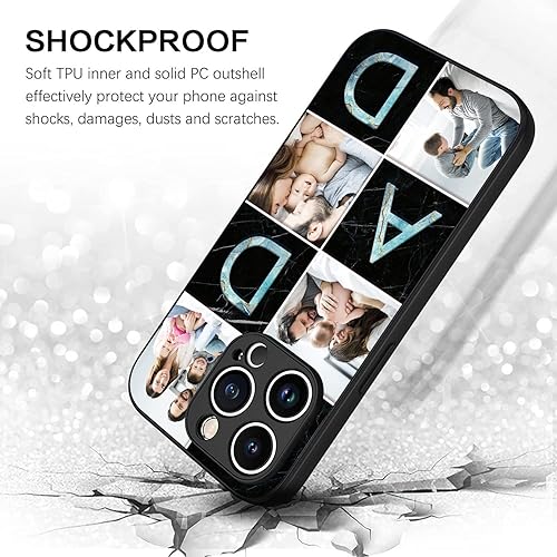 Miniatura 26 de Fundas de teléfono personalizadas para papá y niños, huellas compatibles con iPhone 15, 14, 13, 12, 11 Pro Max, Samsung Galaxy S23 S22 S21 S20