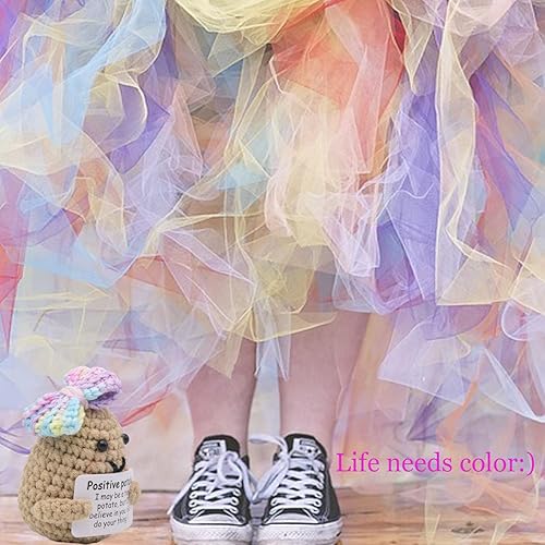 Miniatura 5 de qyqkfly 1 mini patata divertida y positiva, creativa, de punto, única, interesante, tarjeta de celebración de patatas positivas, decoración de