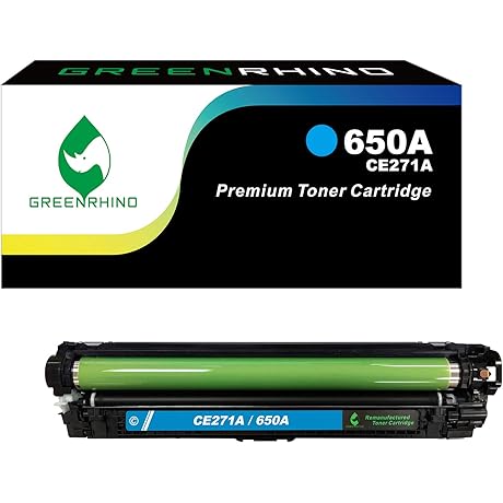 Remanufactured Toner Cartridge Replacement for HP 650A CE271A