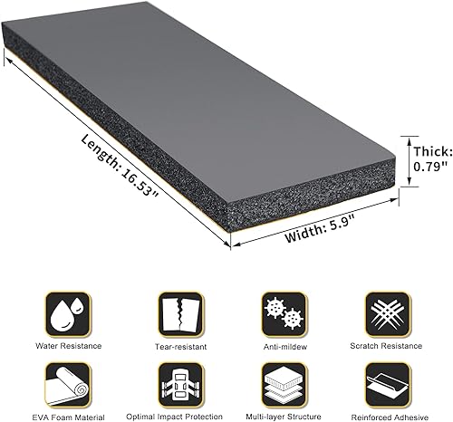 Miniatura 2 de Protector de pared de garaje, paquete de 4 protectores de puerta de automóvil para puertas de automóvil, anticolisión, impermeable, inflamación,