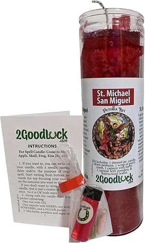 Kit de velas vestidas de Arcángel San Miguel - San Miguel Arcangel