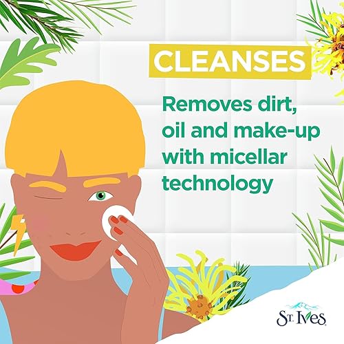 Miniatura 8 de St.Ives Solutions - Tónico facial 3 en 1 para combinación con piel grasa y propensa al acné, piel clara, hecho con extracto de árbol de té natural,