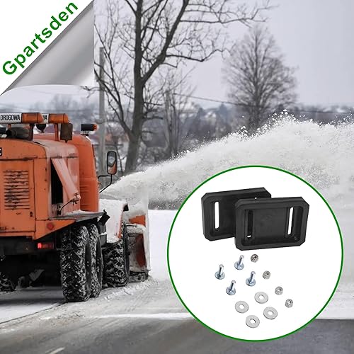 784-5580 784-5580-0637 - Zapatos deslizantes reversibles de plástico con accesorios de montaje para MTD Cub Cadet Yardman Parts 784-5580-0637 Juego