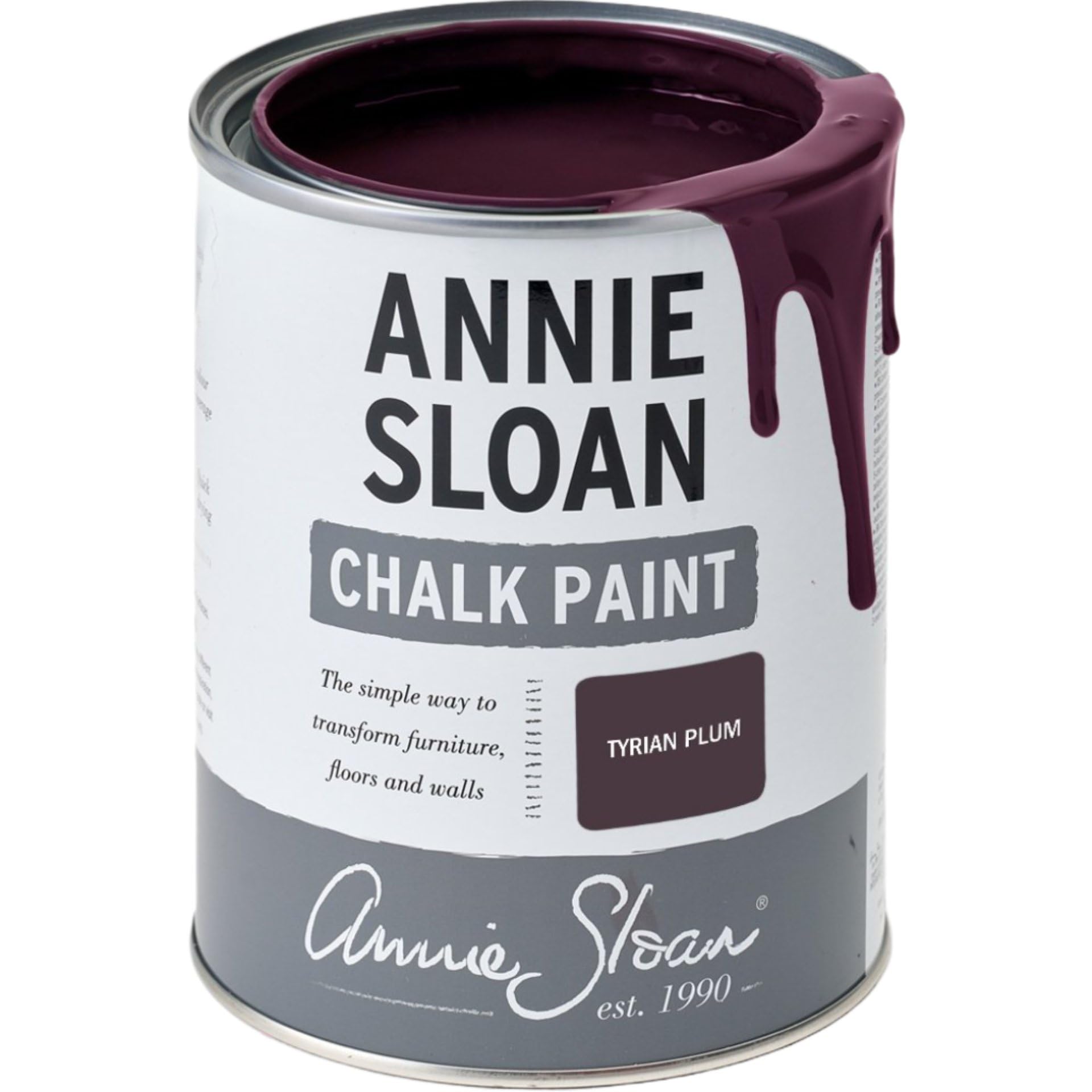 Annie Sloan Furniture Chalk Paint 1 Litre Tyrian Plum from B&Q