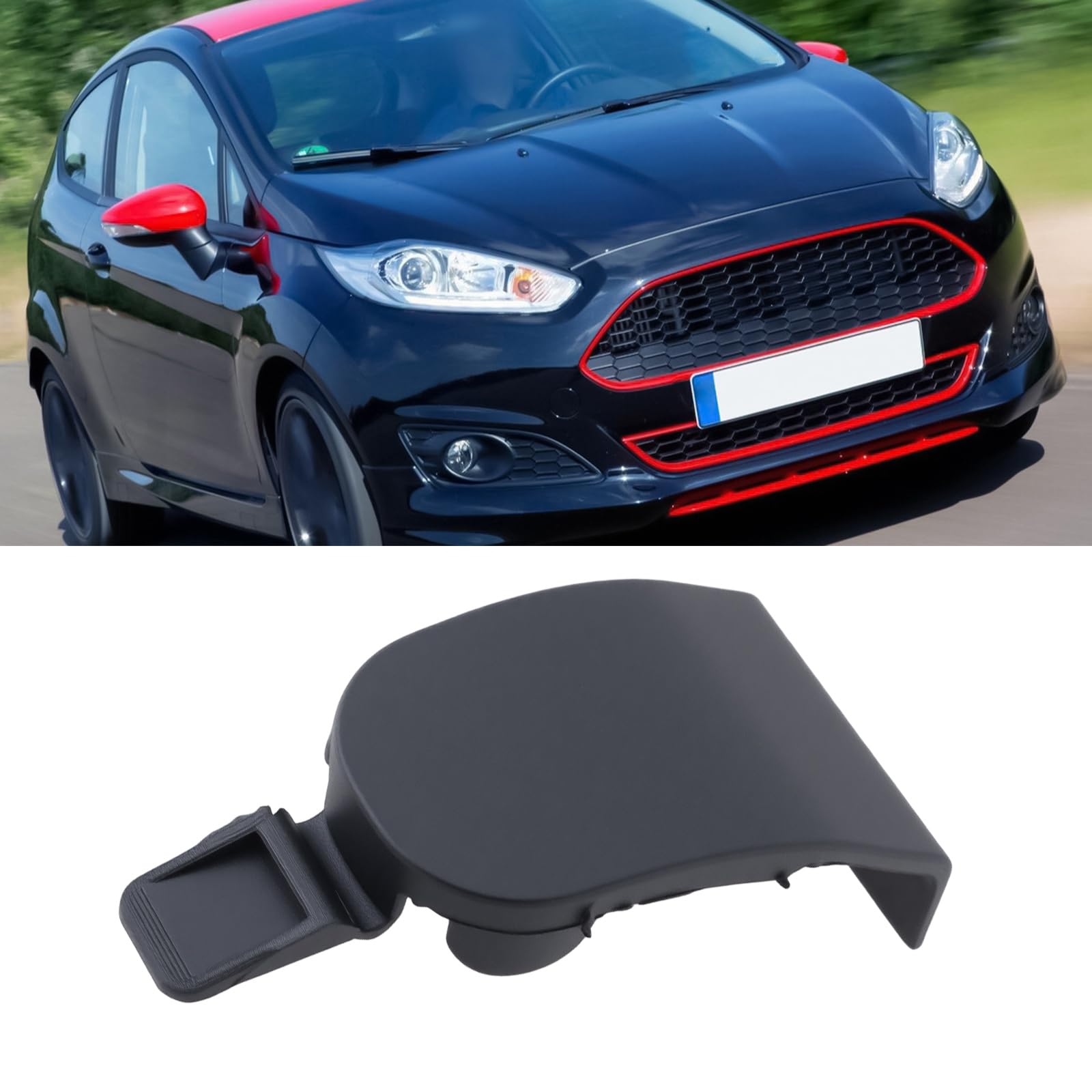 SG Store Osłona wspornika chłodnicy 8V518B069 kompatybilna z Ford Fiesta Mk7 2008-2017, ZJ3615241, 2 szt
