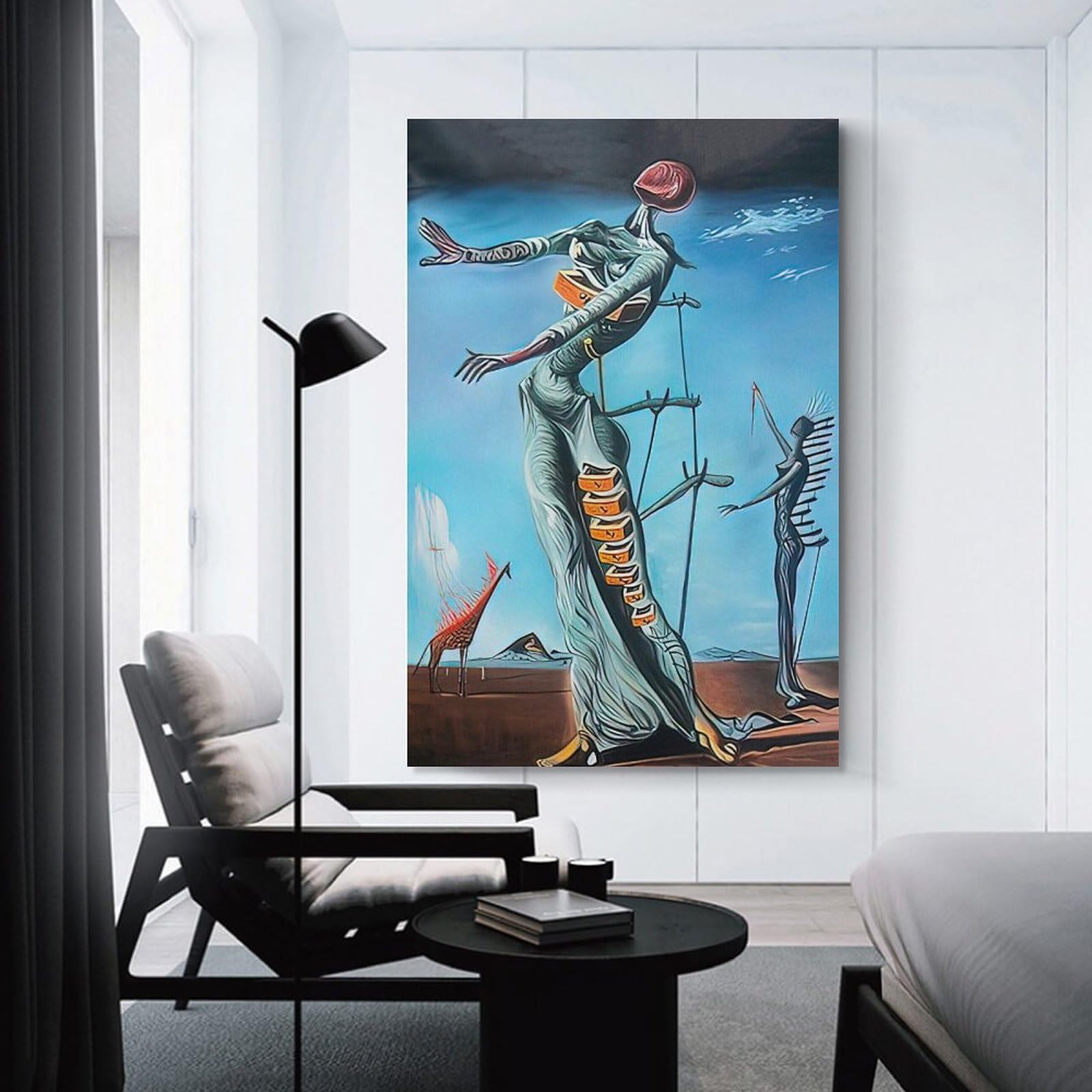 Amazon.co.jp: サルバドール・ダリ「燃えるキリン」装飾 キュビスム