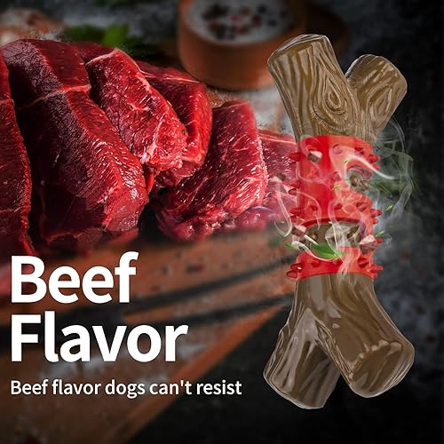 Miniatura 5 de RANTOJOY - Juguetes resistentes para perros grandes juguetes duraderos para masticar perros de raza mediana y grande juguetes de nailon de goma para