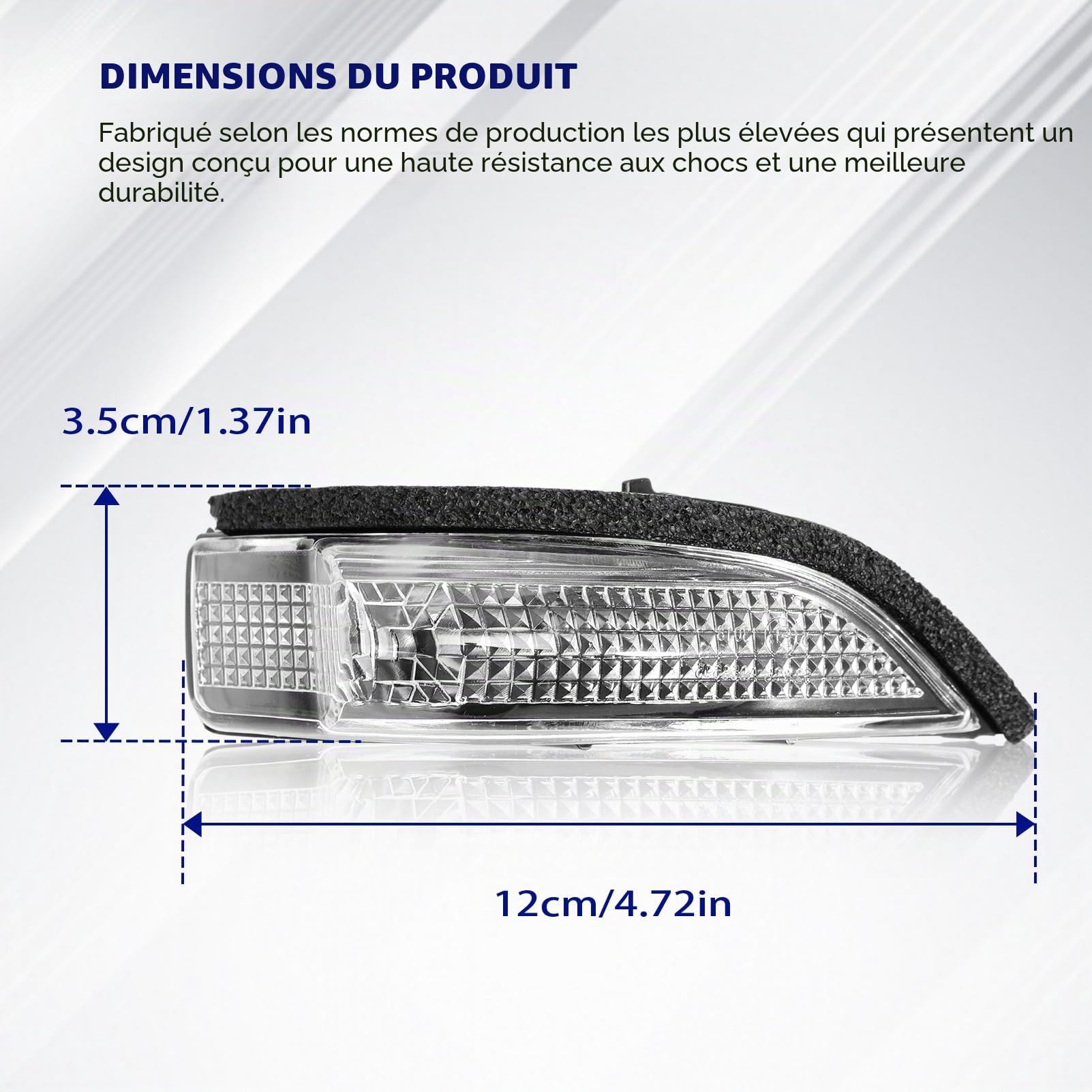 1 pièce Fléchette de direction droite pour rétroviseur latéral pour YARIS (XP13) 2011-2020 (côté passager) 817310D080 817300D080
