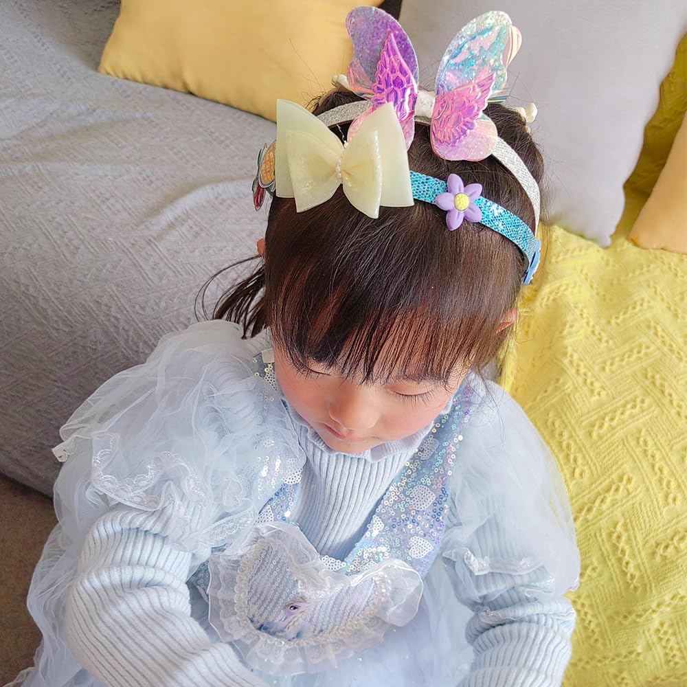 6 Hair Bands 36 Accessories Gifts Butterfly Flower DIY Headband Making Kit Crafts for 5 Year Old Girls