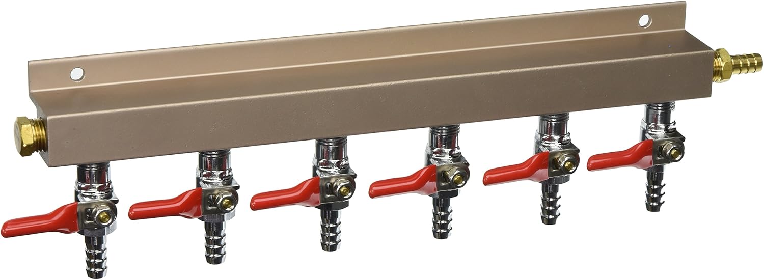 Bev Rite CPG224 Air Distributor 5/16", CO2 Manifold - 4 Way
