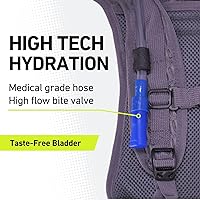Vista 5 de Vibrelli Hydration Backpack & 2L Hydration Bladder - High Flow Bite Valve - Hydration Pack for Cycling, Running, Hiking