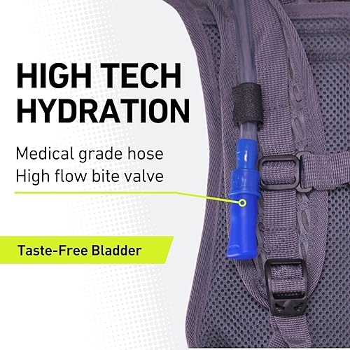 Miniatura 5 de Vibrelli Hydration Backpack & 2L Hydration Bladder - High Flow Bite Valve - Hydration Pack for Cycling, Running, Hiking