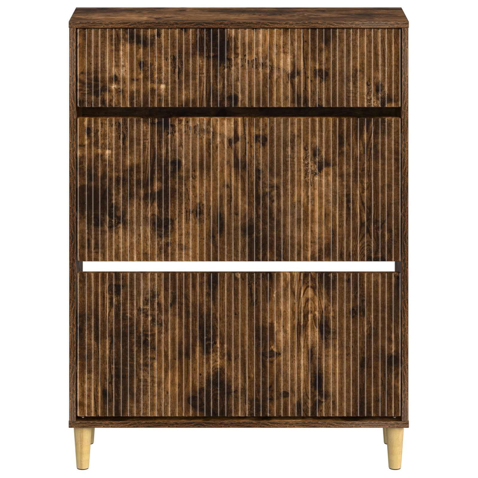 Inżynieryjna drewniana szafka na buty 78 x 24 x 103 cm