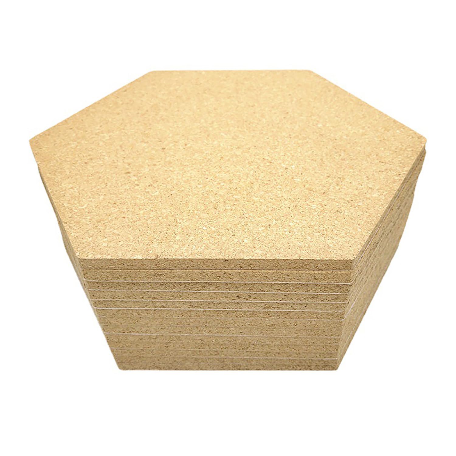 Tablice korkowe, Tablica ekspozycyjna na zdjęcia, sześciokątna, 4 szt(30 * 26 * 0.6cm)