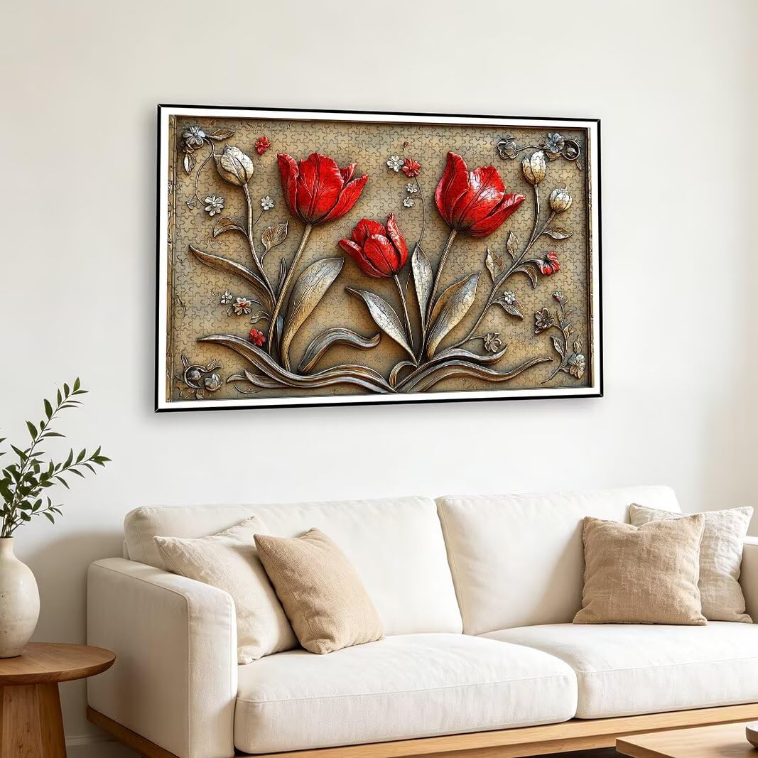 Puzzle Tulipano, Puzzle 1000 Pezzi per Adulti, Regalo Donna/Uomo -2577