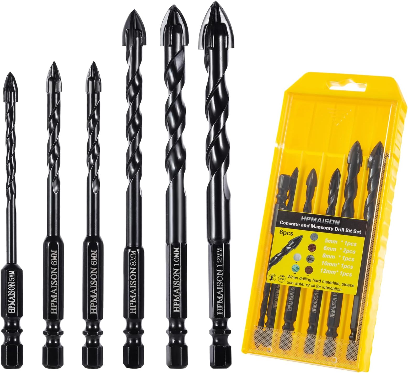 7-teiliges Glasbohrer-Set 3–12 Mm – Für Fliese Produktbild-Vorschau 2