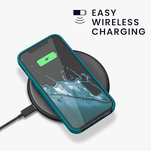 Miniatura 5 de kwmobile Funda compatible con Apple iPhone 12 mini - Funda de silicona TPU con acabado suave - Blue Reef