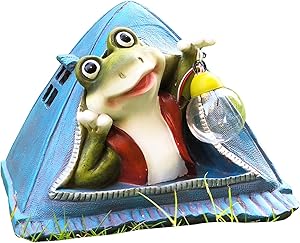 Solar Powered Frog Outdoor LED Garden Light Decor (Frog)