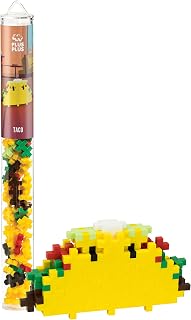Plus-Plus - Tube Taco - 70 Pieces - Creative Building and Construction Set - Mix of Taco Colors in a Tube - Kids 5 to 12 Years - P4161