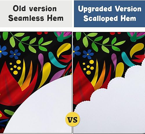 Miniatura 89 de Mantel redondo bohemio de 60 pulgadas, mantel circular bohemio, resistente a las manchas, repelente al agua y sin arrugas, coloridos manteles Mantel