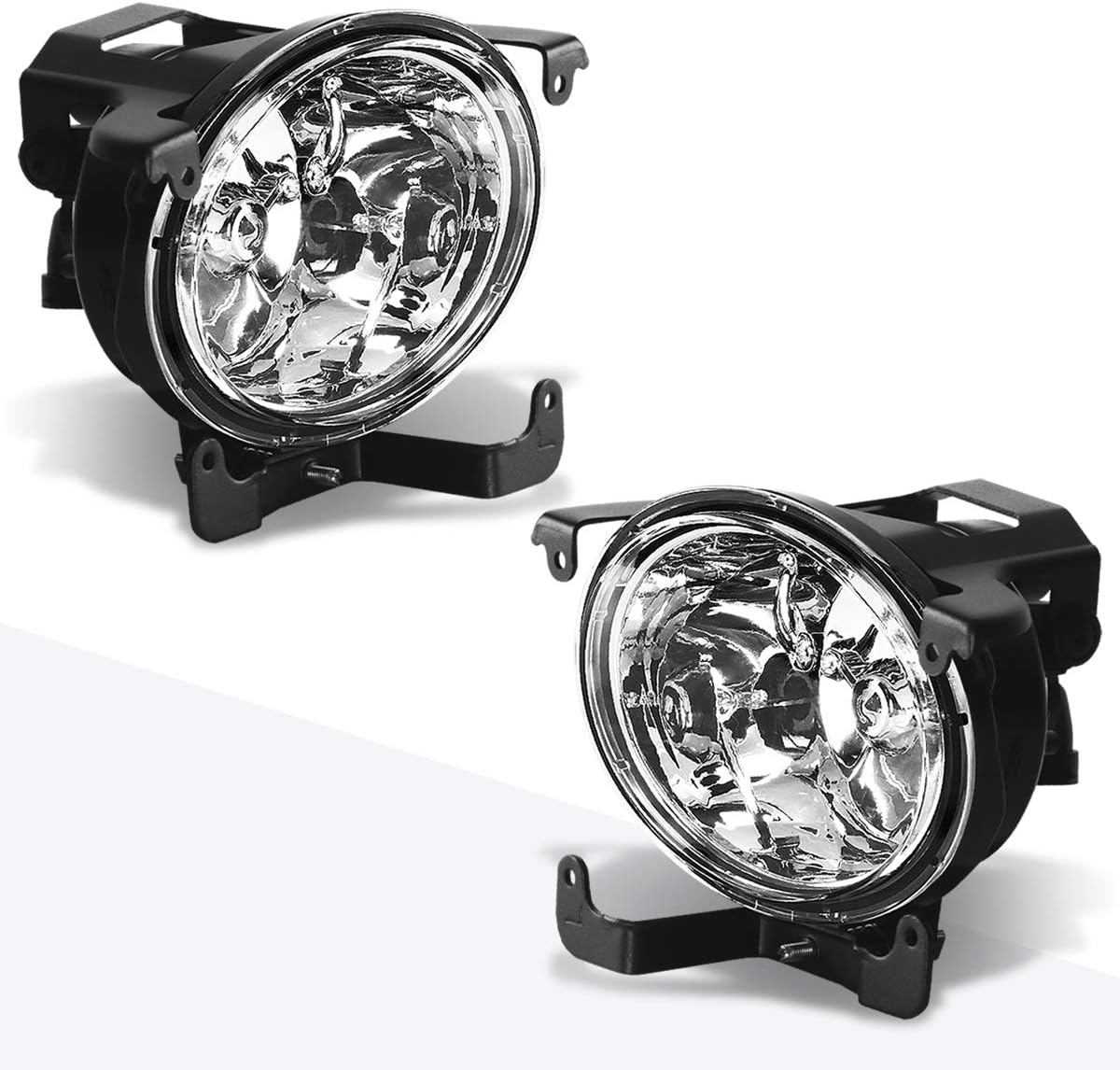PM PERFORMOTOR Front Bumper Fog Lights Lamps Compatible with Accent 3/4-Dr 03-06,Clear Lens