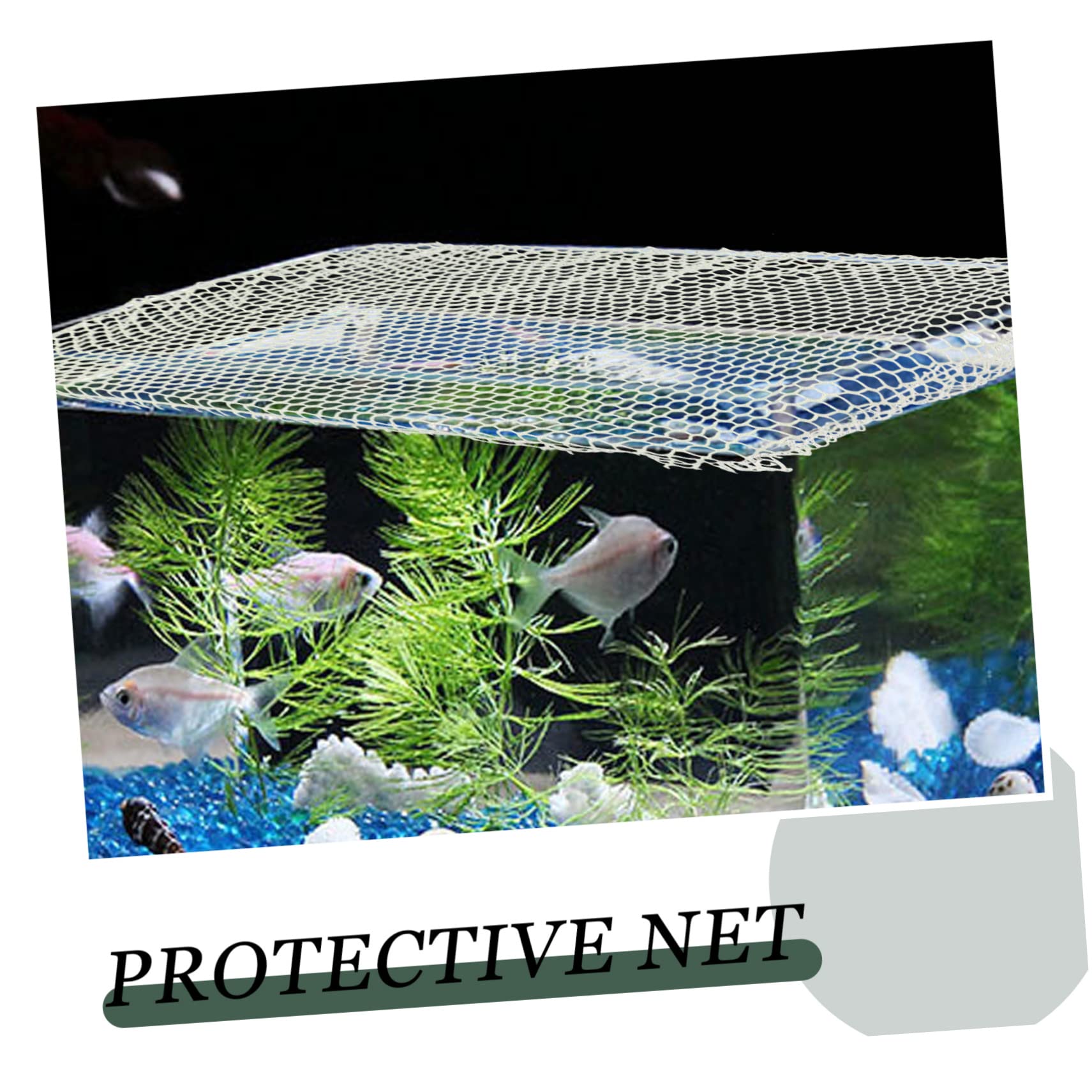 Cubierta De Malla Antisalto para Acuario De Protección para Peceras y Tortugas para Evitar Escapes De Peces y Aves Accesorio Práctico y Duradero