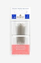 DMC - Embroidery Needles | Assortment of 12 Needles - Pointed | Traditional Embroidery