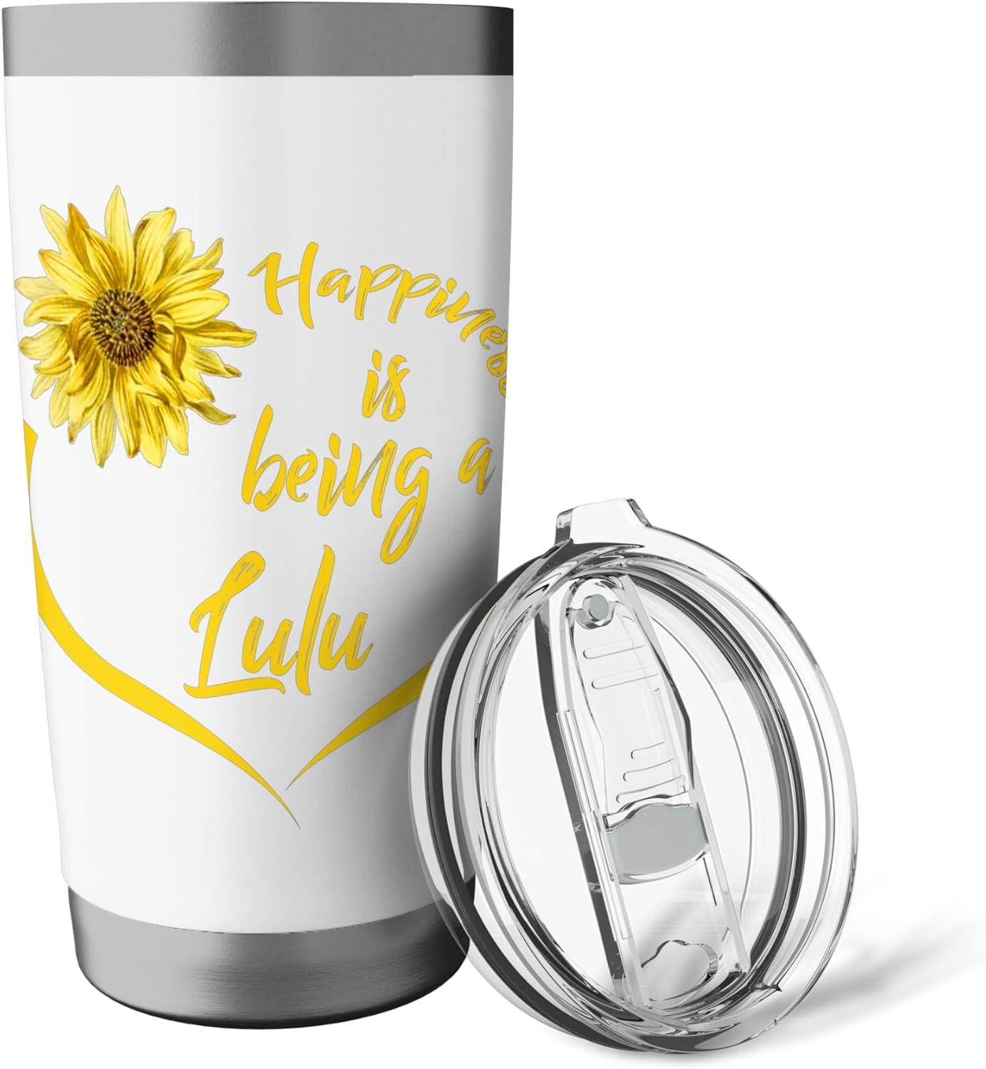 Lulu Gift: Happiness Is Being A Lulu Stainless Steel Insulated Tumbler image 5